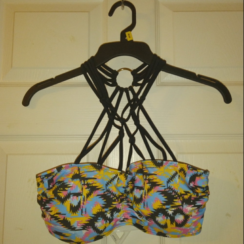 Strappy Aztec Bikini Top